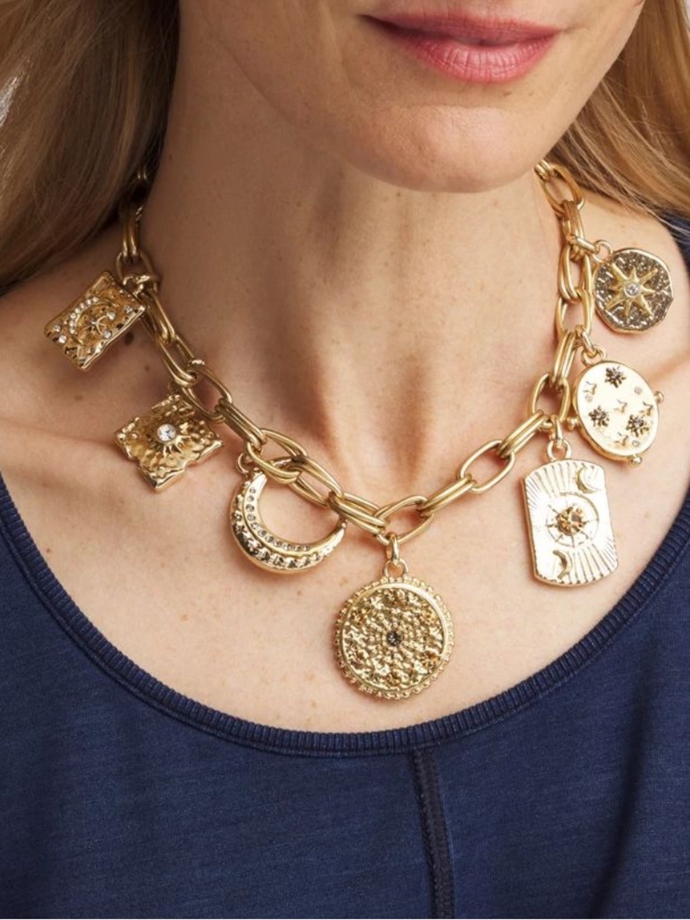 Chico’s Celestial Charm Necklace - Women Jewelry